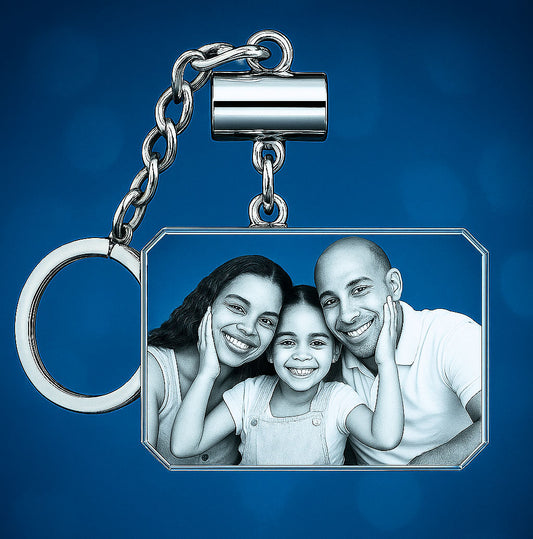 Crystal Brick Keychain