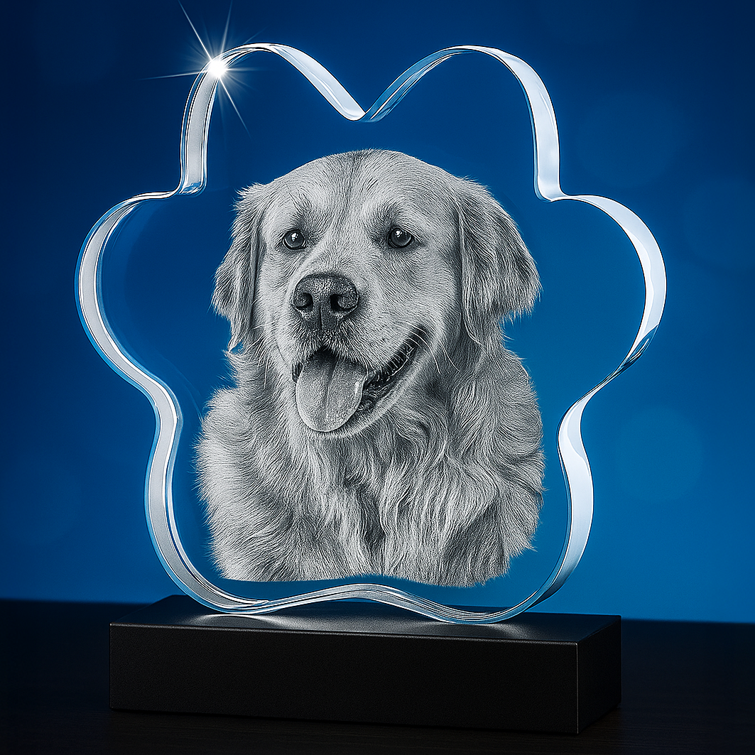 2D PET PAW CRYSTAL