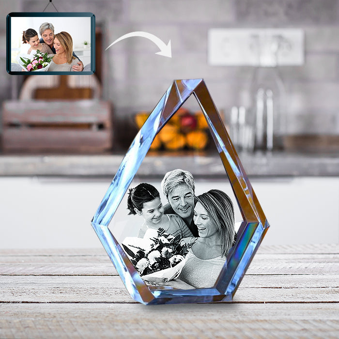 A Happy family photo engraved in Prestige Memorials