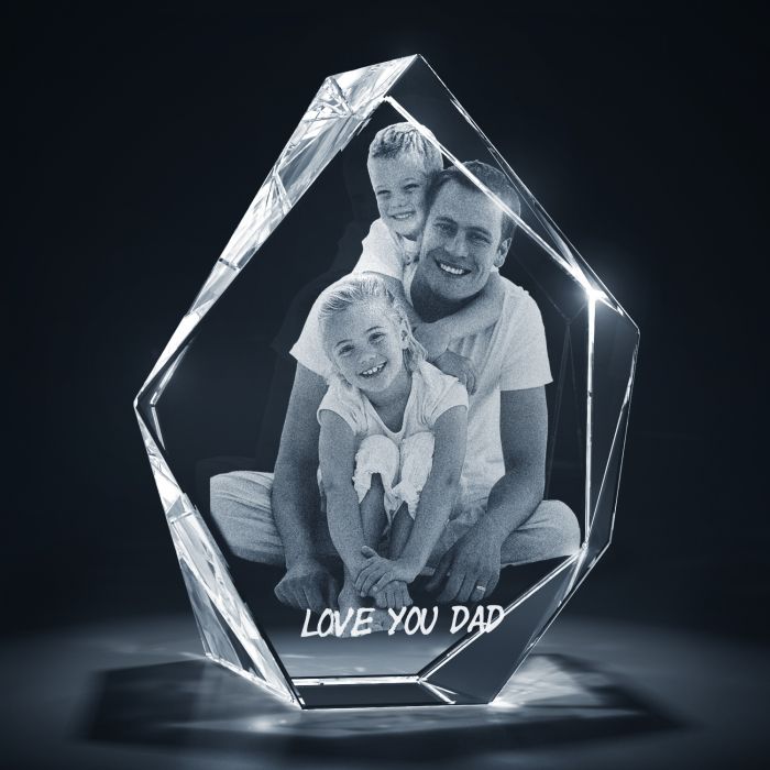 3D CRYSTAL PHOTO GIFTS FATHER'S DAY